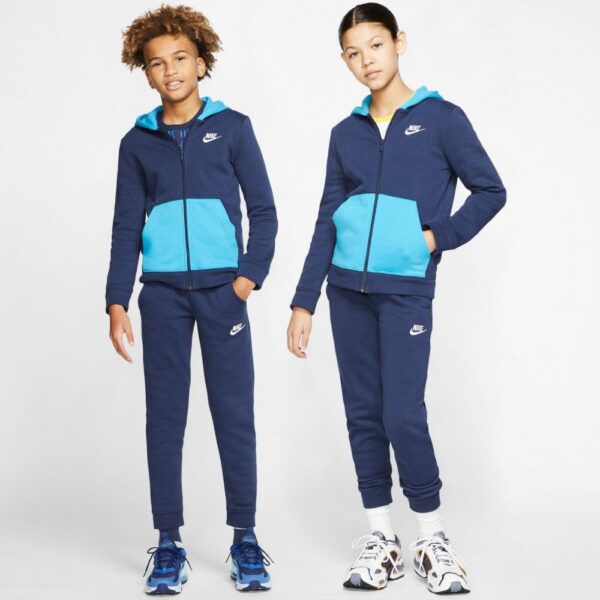 nike juniors core fleece track suit navy blue p27764 108725 image