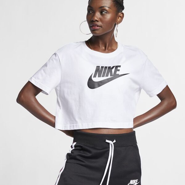 sportswear essential cropped t shirt white