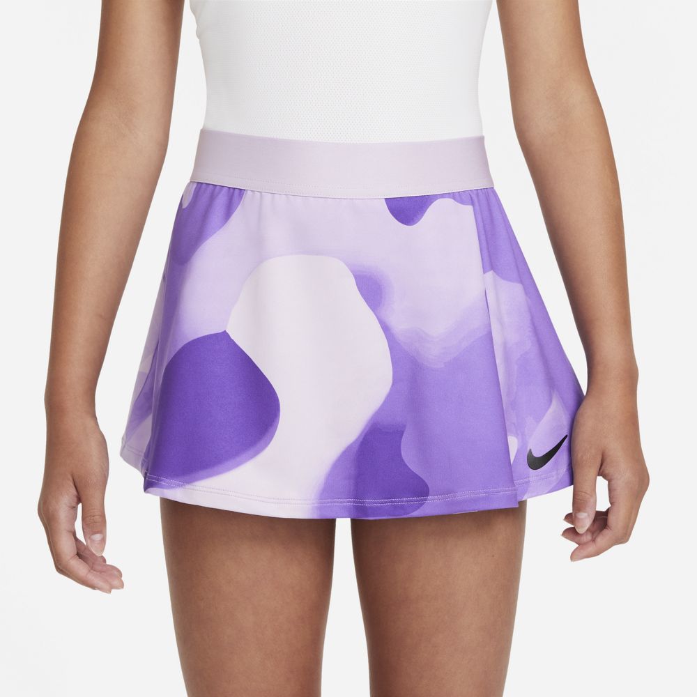 NikeCourt Dri-FIT Victory Girls' Printed Tennis Skirt Doll, DM7625-530